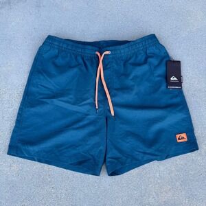 Quiksilver Everyday Volley 17 Mens Shorts Teal Blue Size L NWT